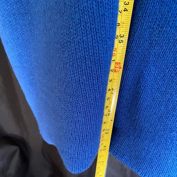 Asymmetrical chunky open front sweater - Picture 12 of 14